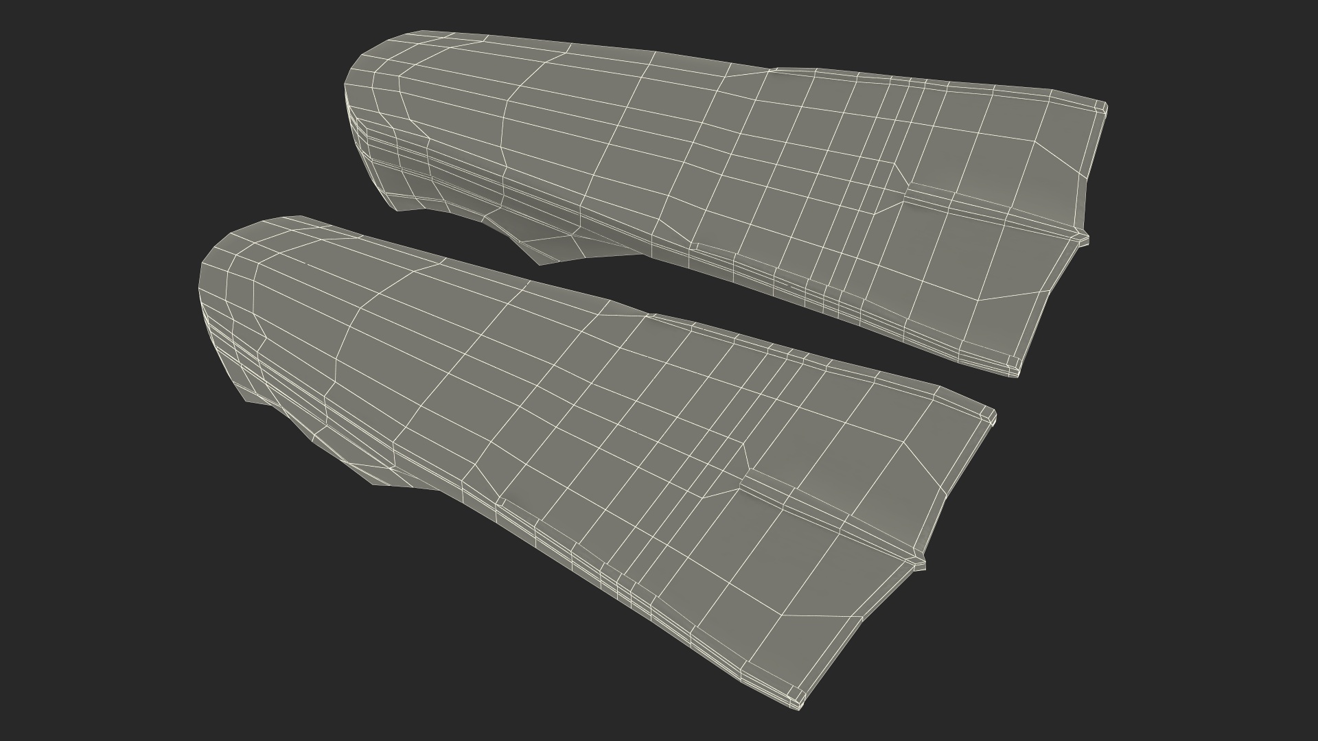 Short Blade Training Fin 3D model