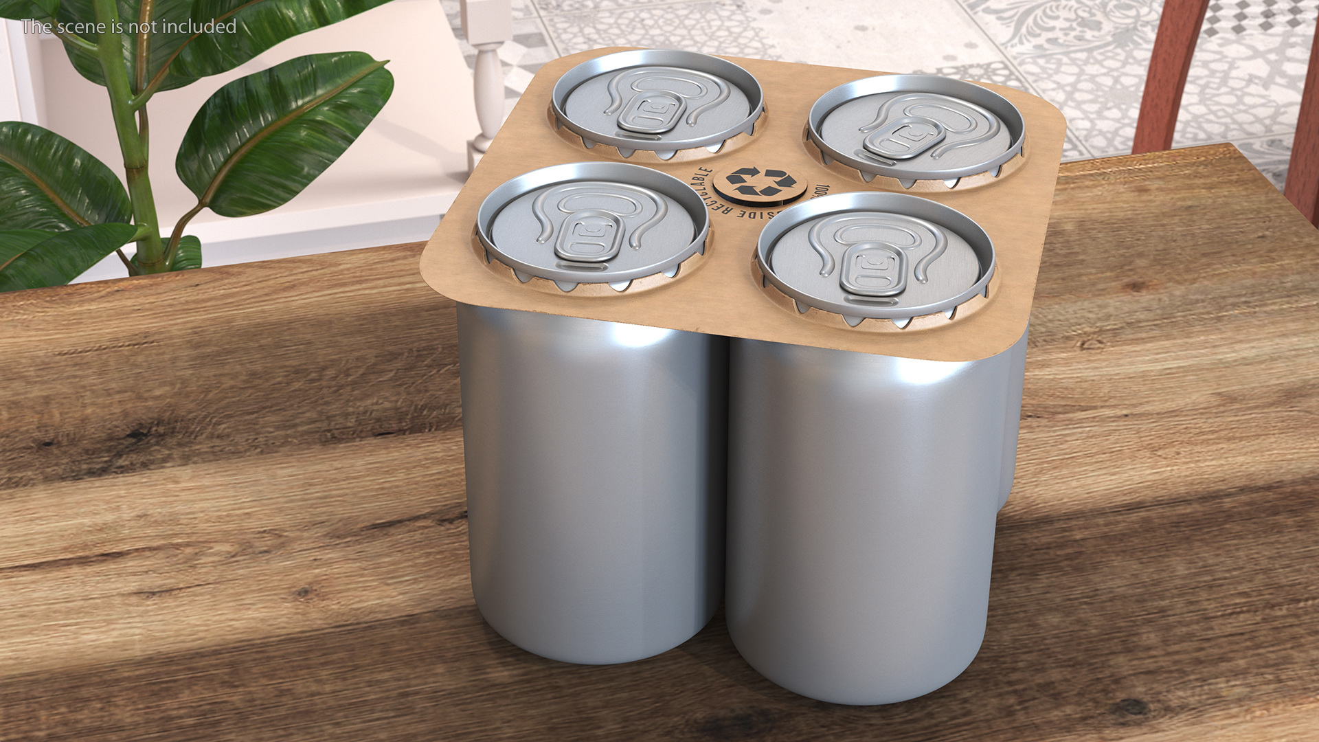 3D Paper Based Multipack 4 Soda Can Solution