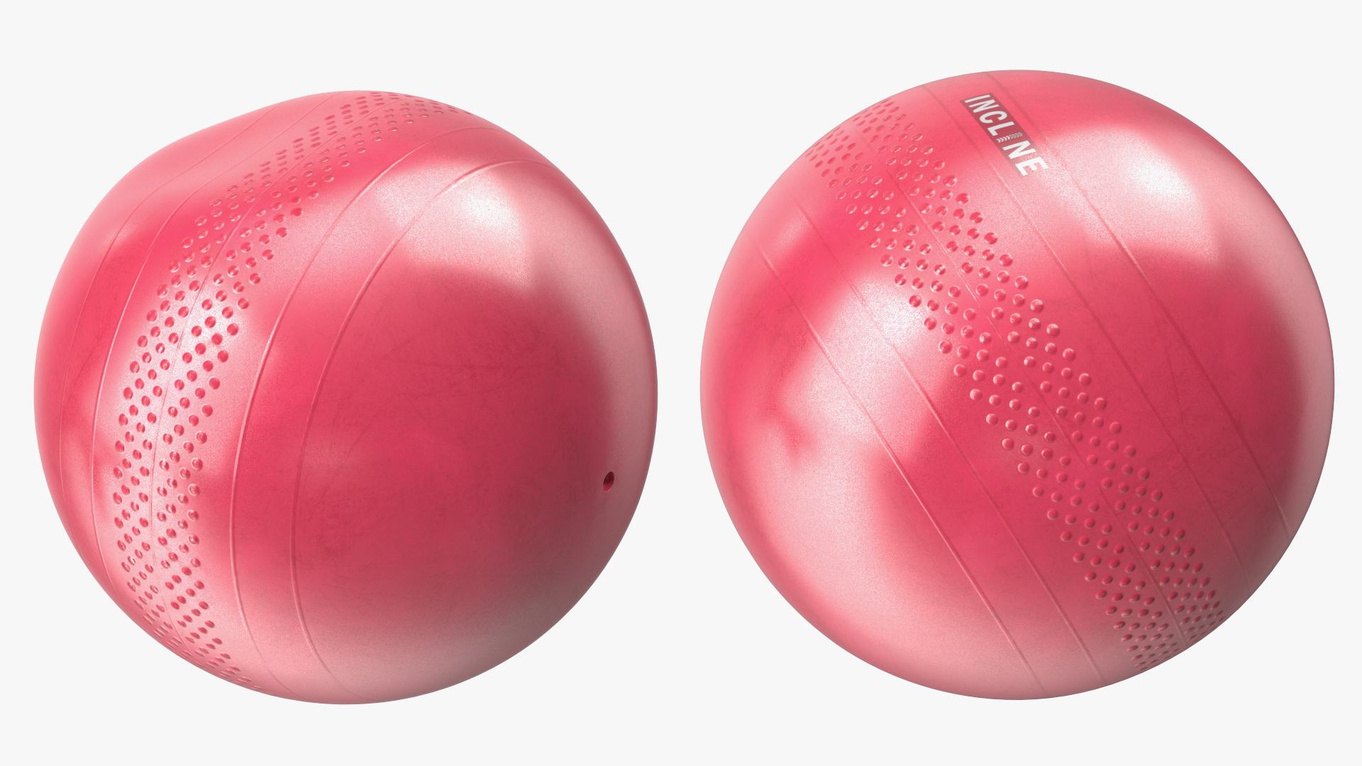Gaiam Chair Black with Pink Ball 3D
