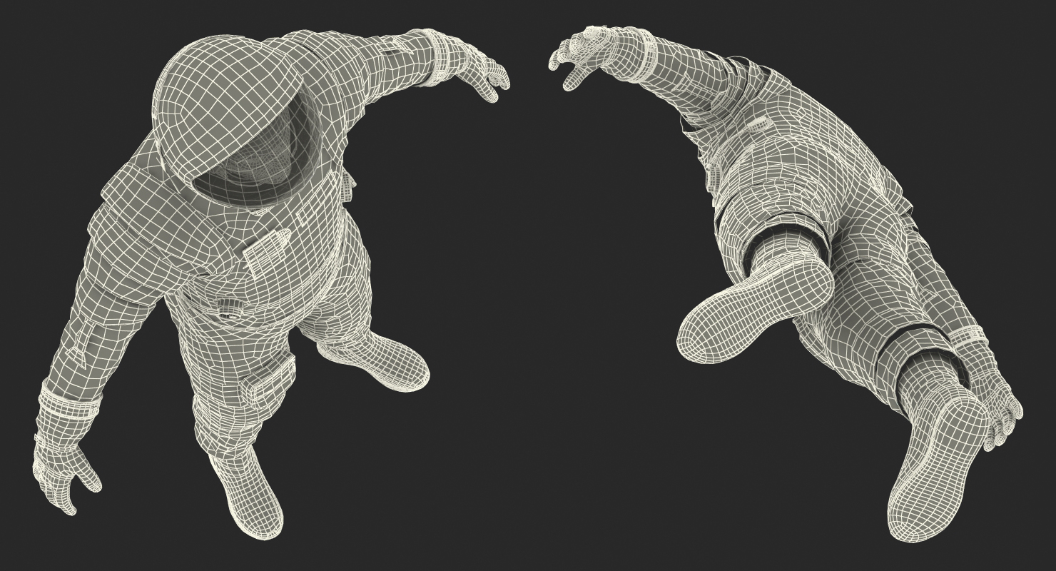 Astronaut in Boeing Spacesuit 3D model