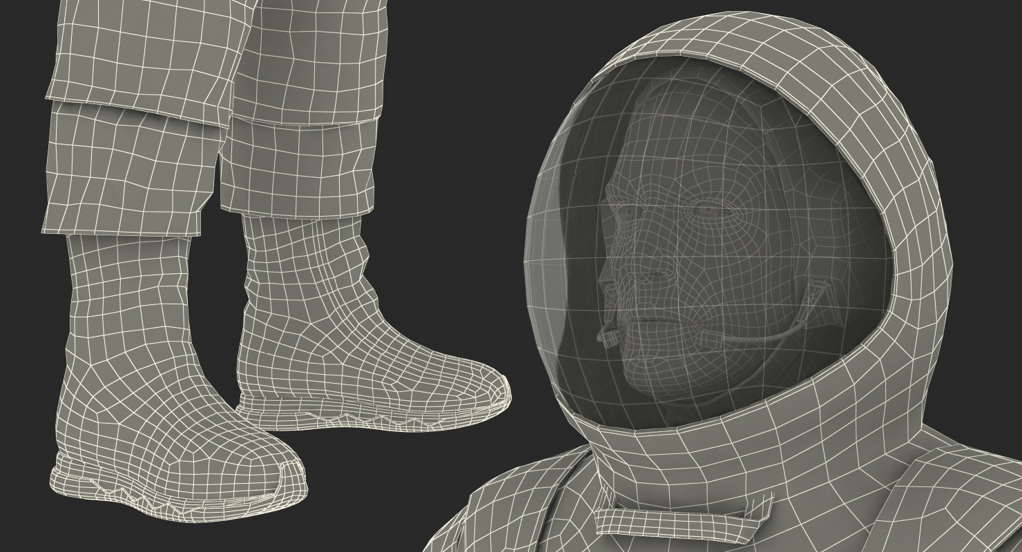 Astronaut in Boeing Spacesuit 3D model