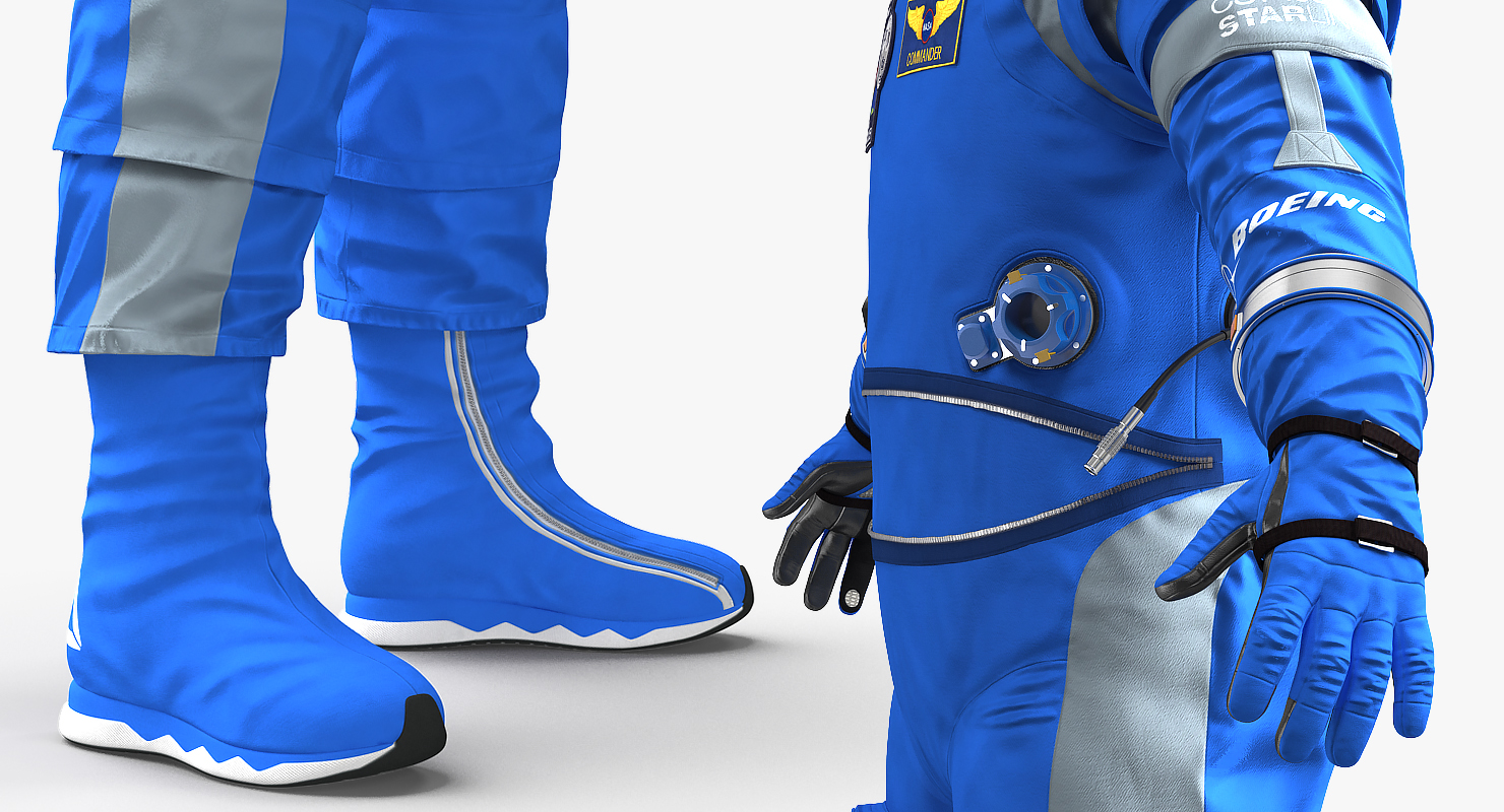Astronaut in Boeing Spacesuit 3D model