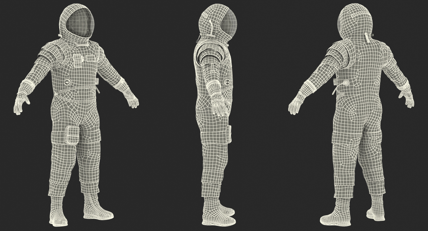 Astronaut in Boeing Spacesuit 3D model