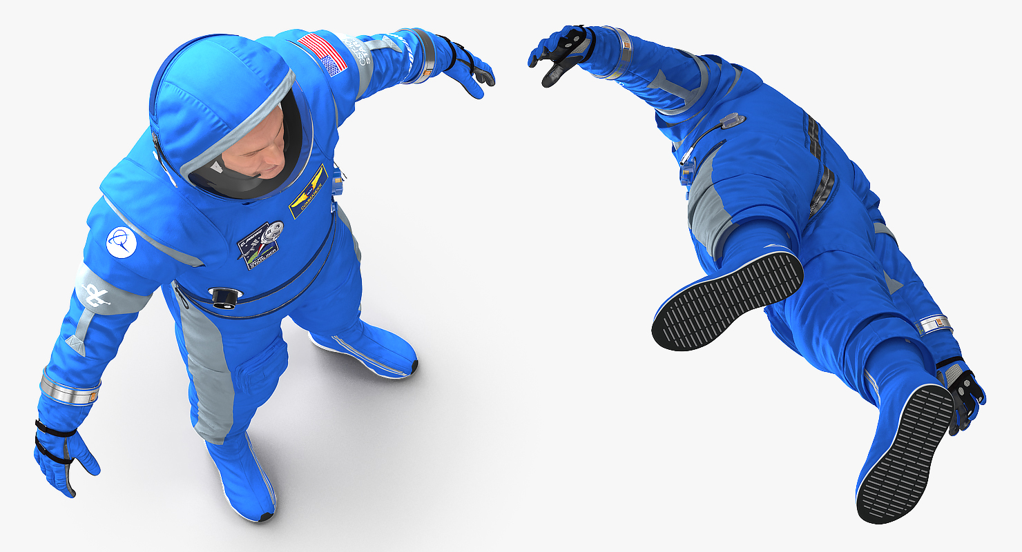 Astronaut in Boeing Spacesuit 3D model