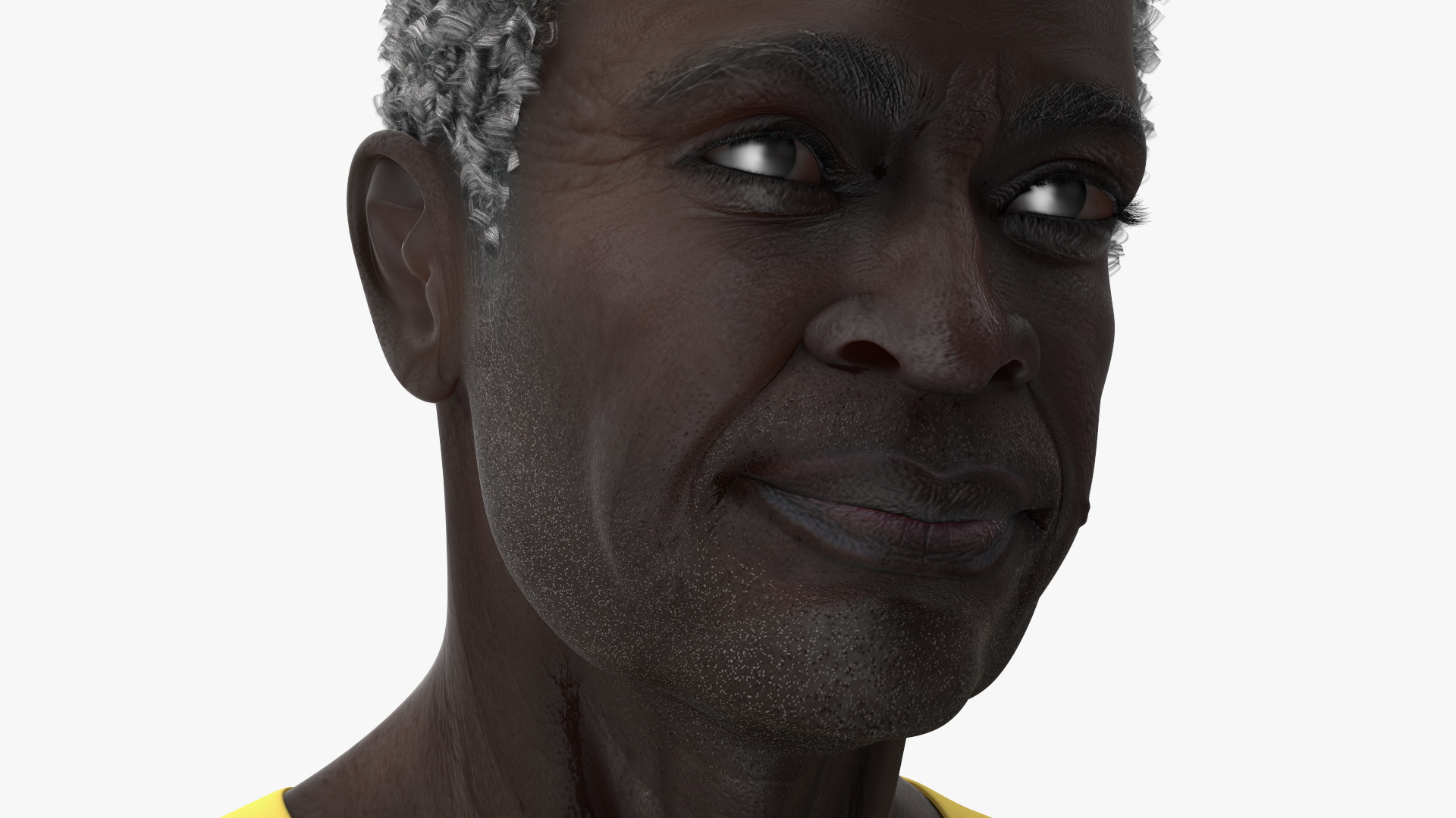 Afro American Man in Nightwear Standing 3D model
