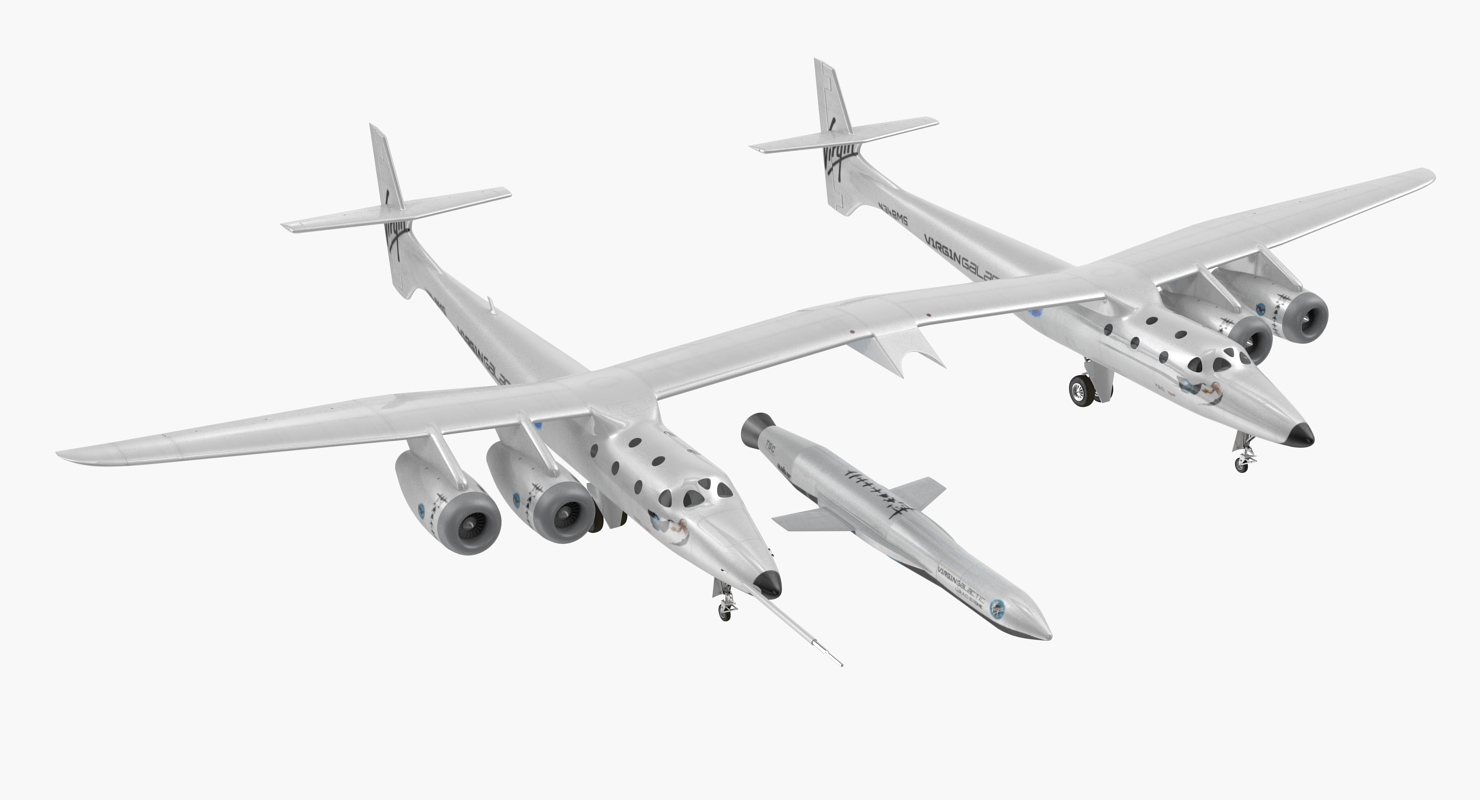 Virgin Galactic LauncherOne Rocket 3D model