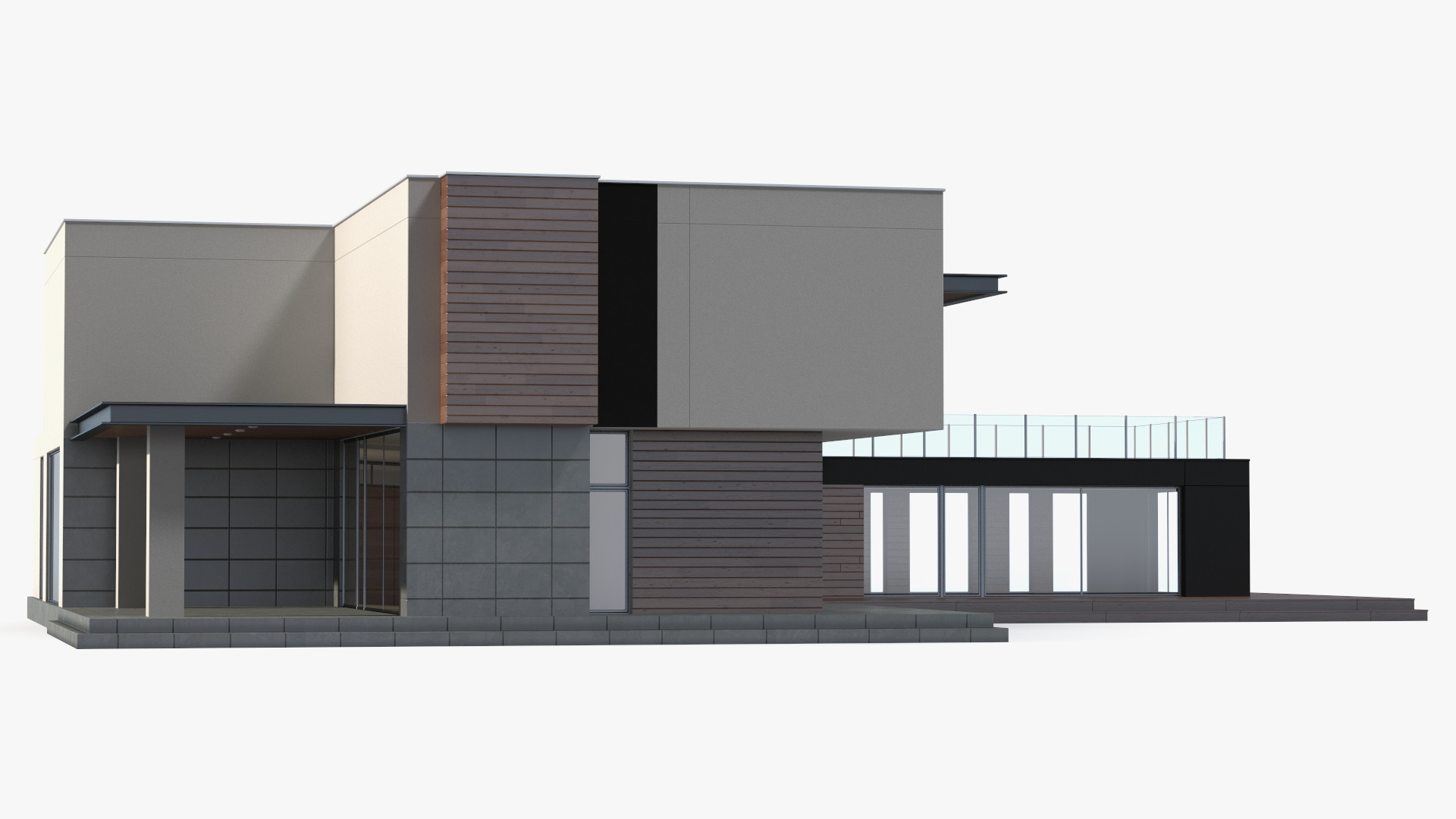 Modern House Pool 3D