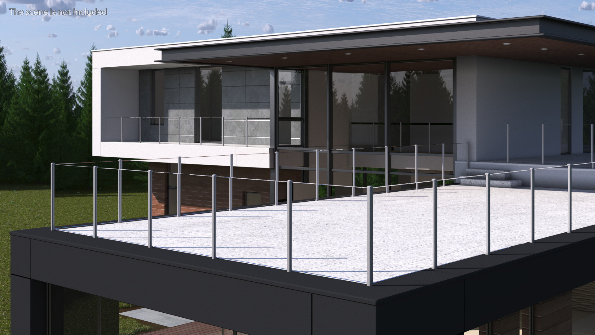Modern House Pool 3D