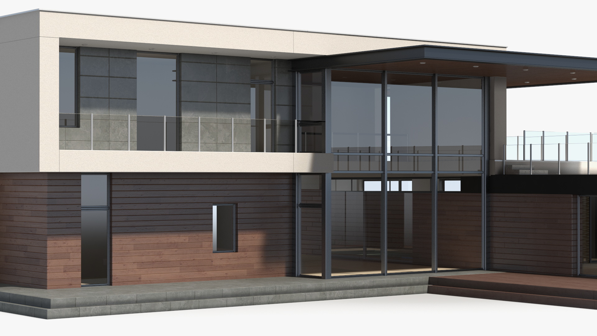 Modern House Pool 3D