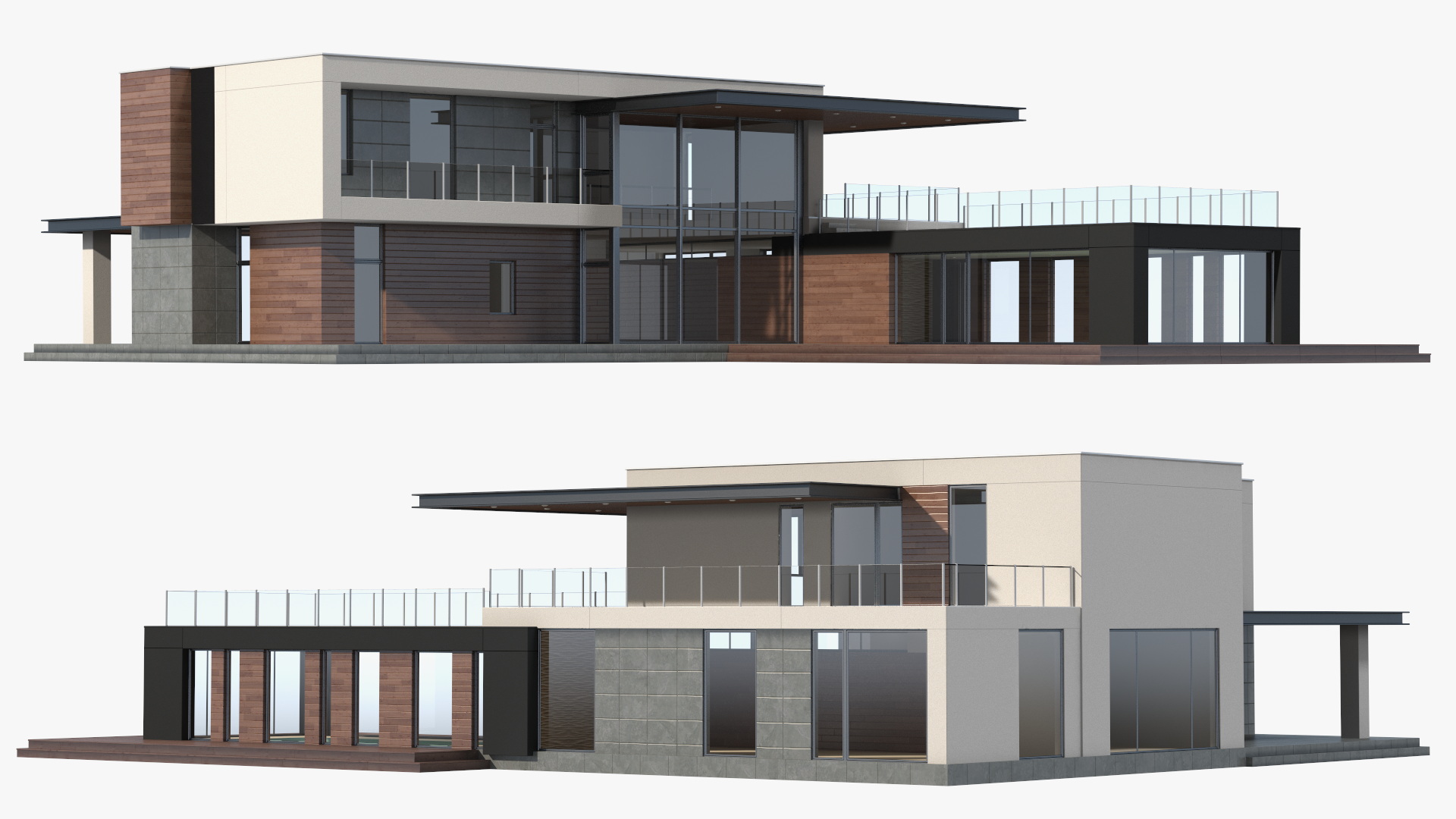 Modern House Pool 3D