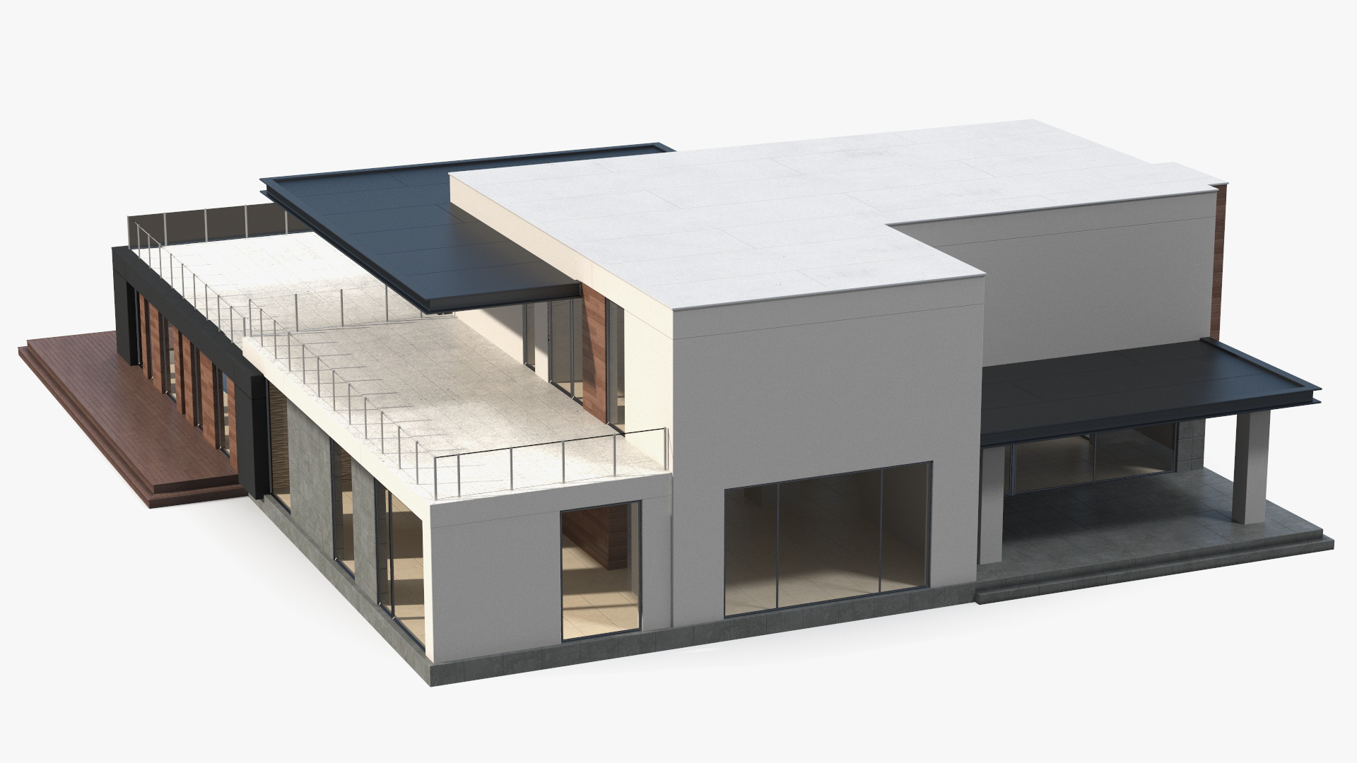 Modern House Pool 3D