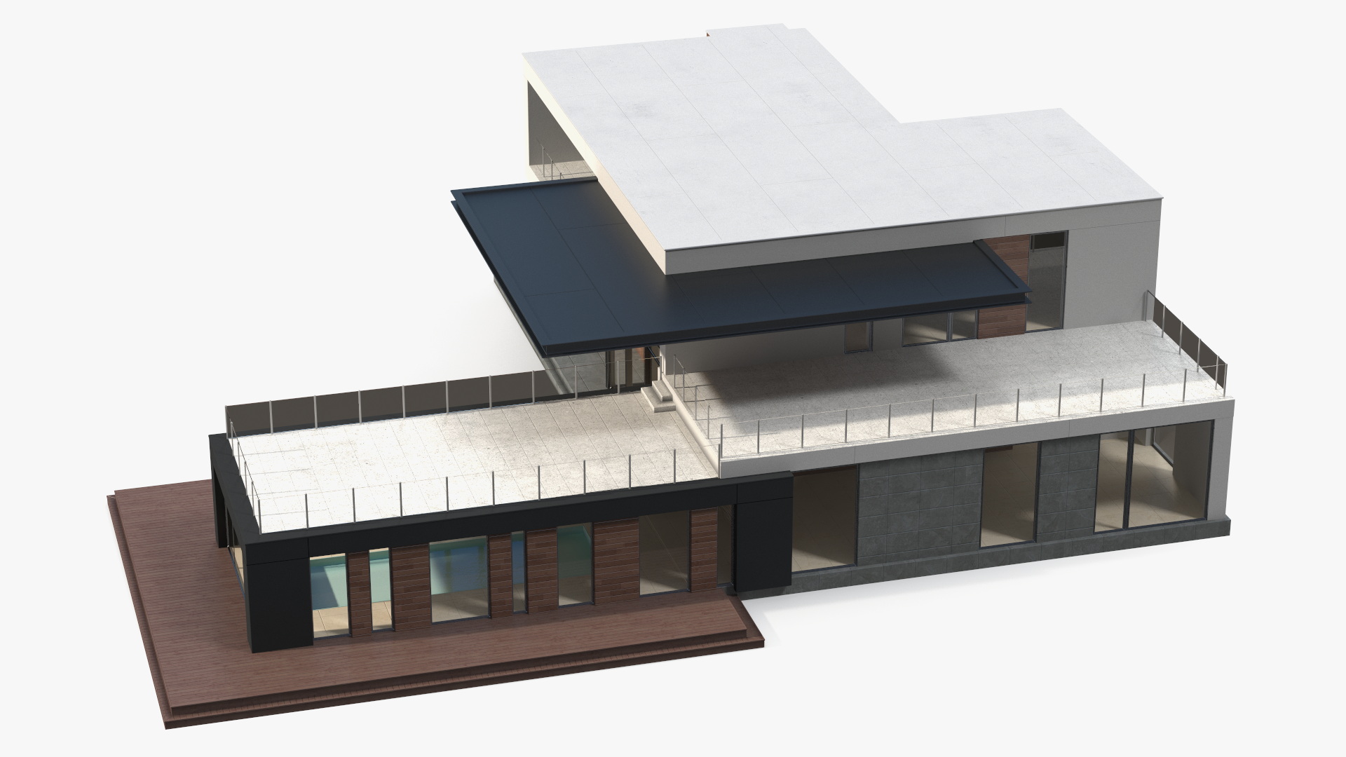 Modern House Pool 3D