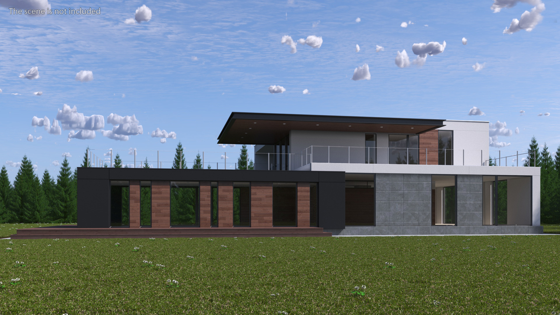 Modern House Pool 3D