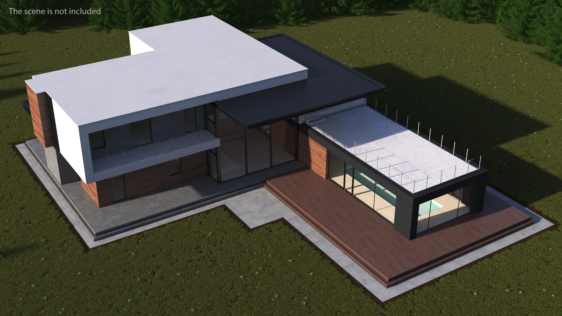 Modern House Pool 3D