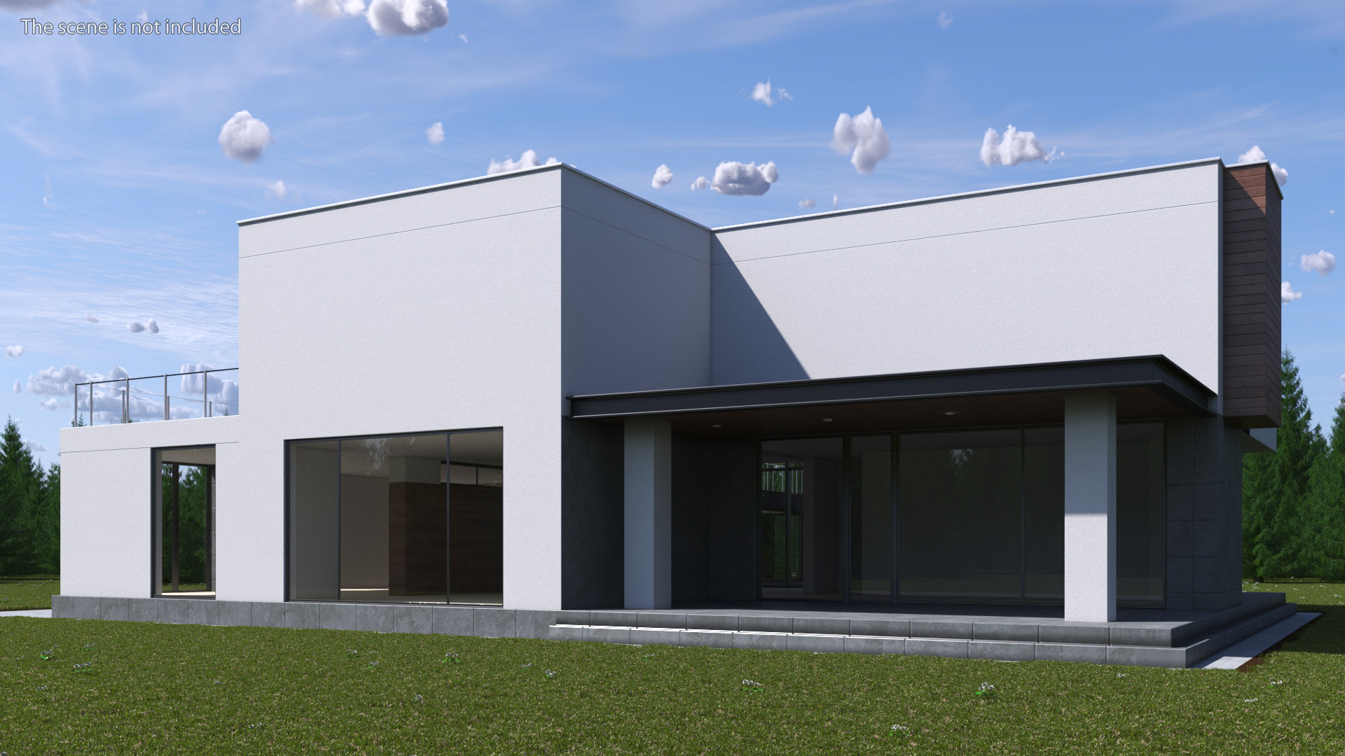 Modern House Pool 3D