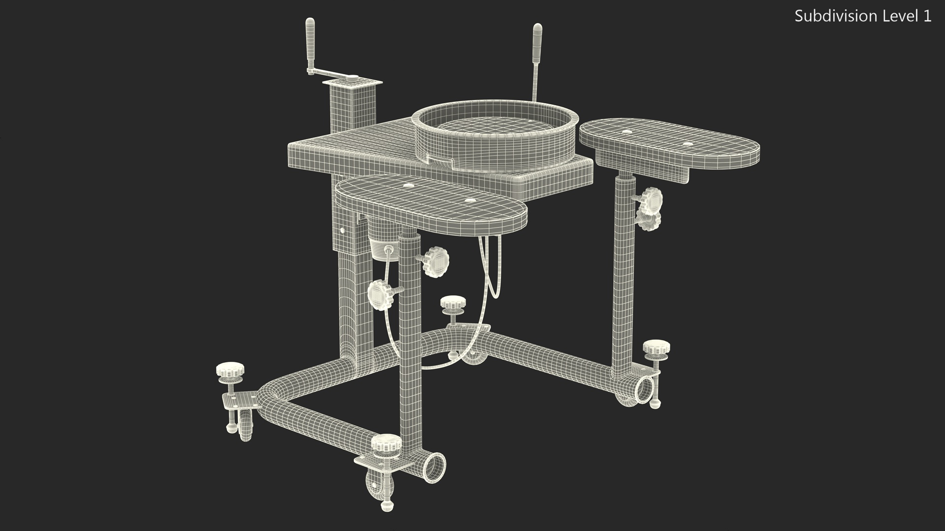 3D Black Pottery Wheel Brent Model B model