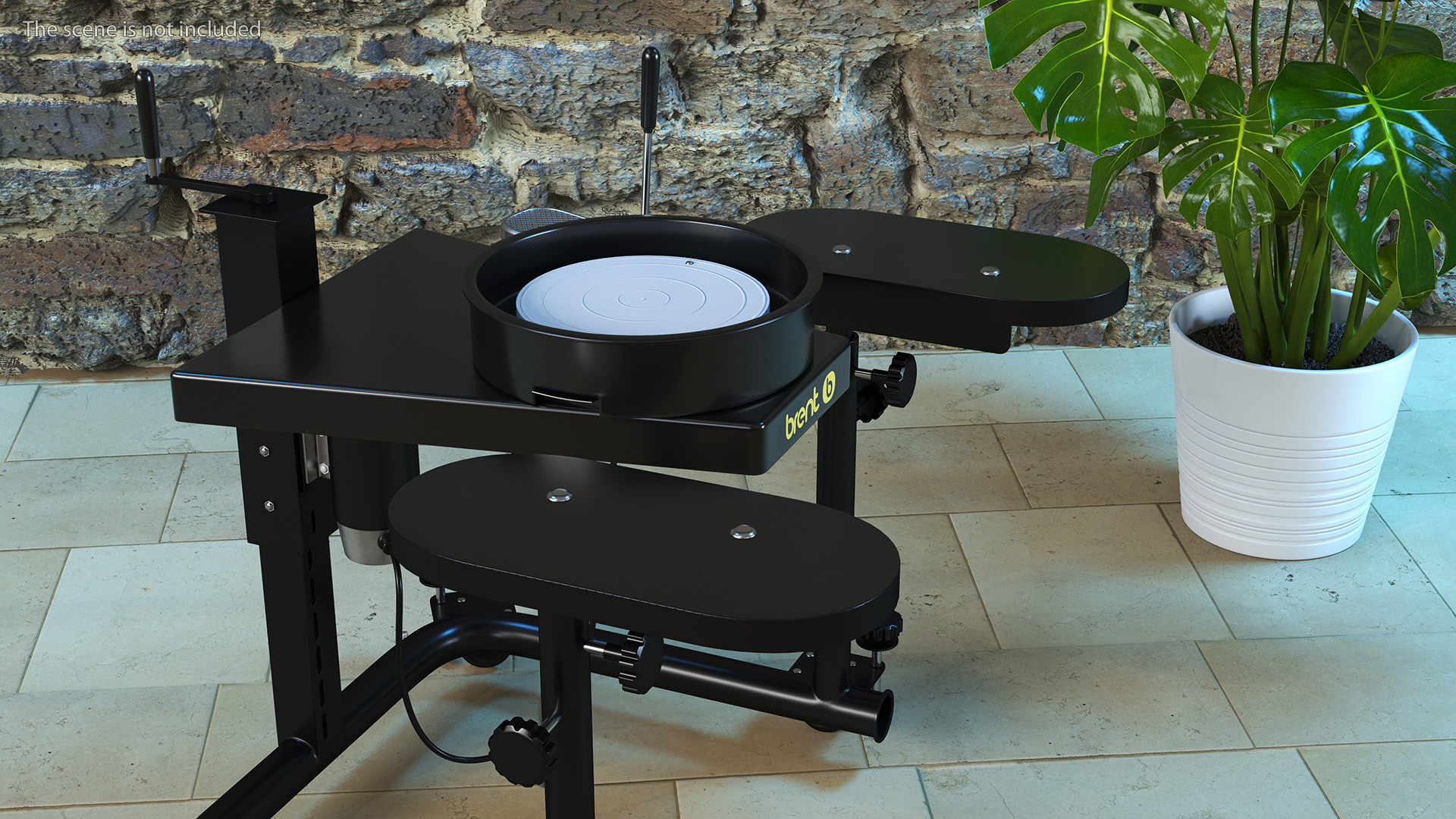 3D Black Pottery Wheel Brent Model B model