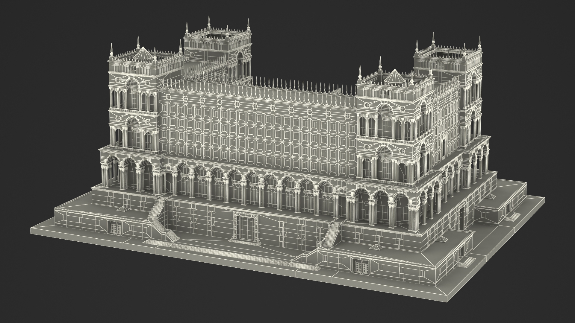 Government House of Baku 3D model