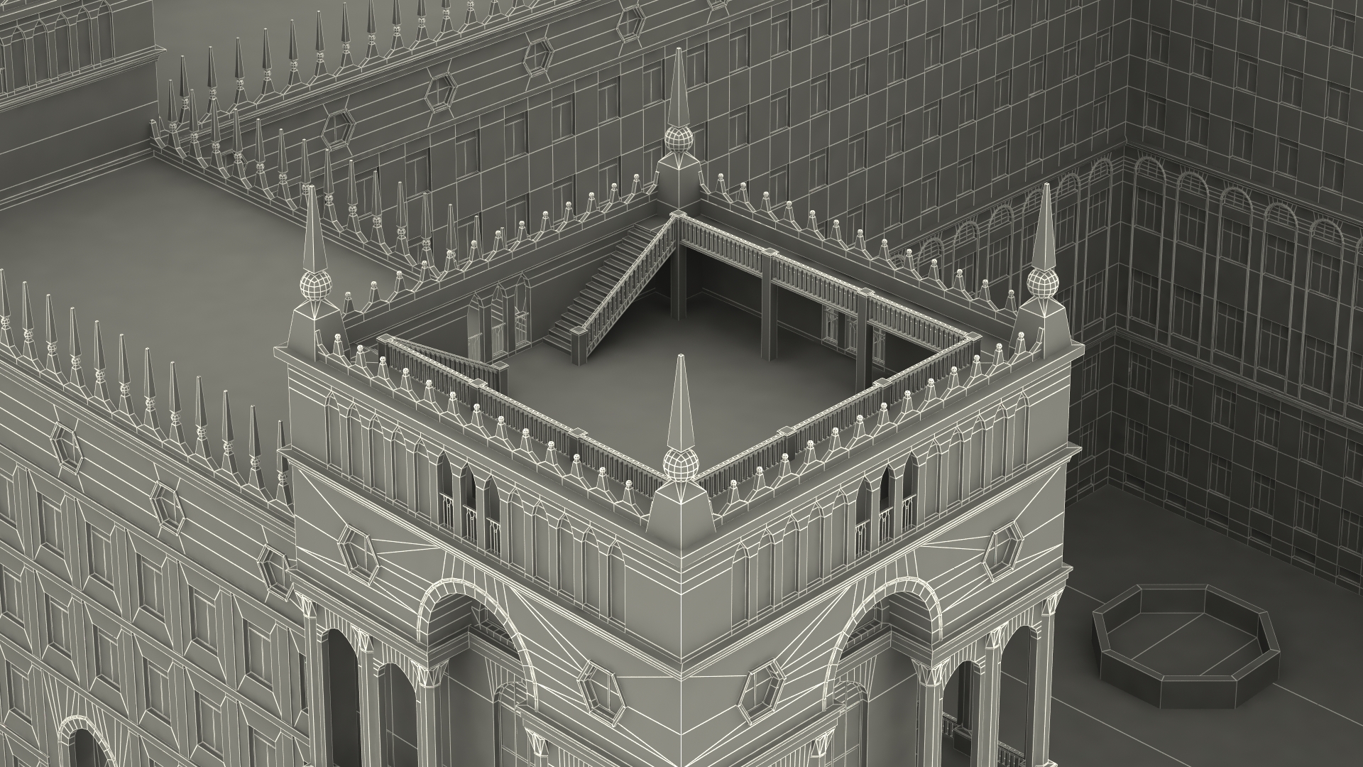 Government House of Baku 3D model