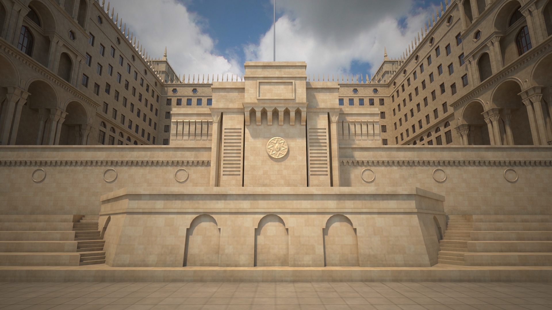 Government House of Baku 3D model