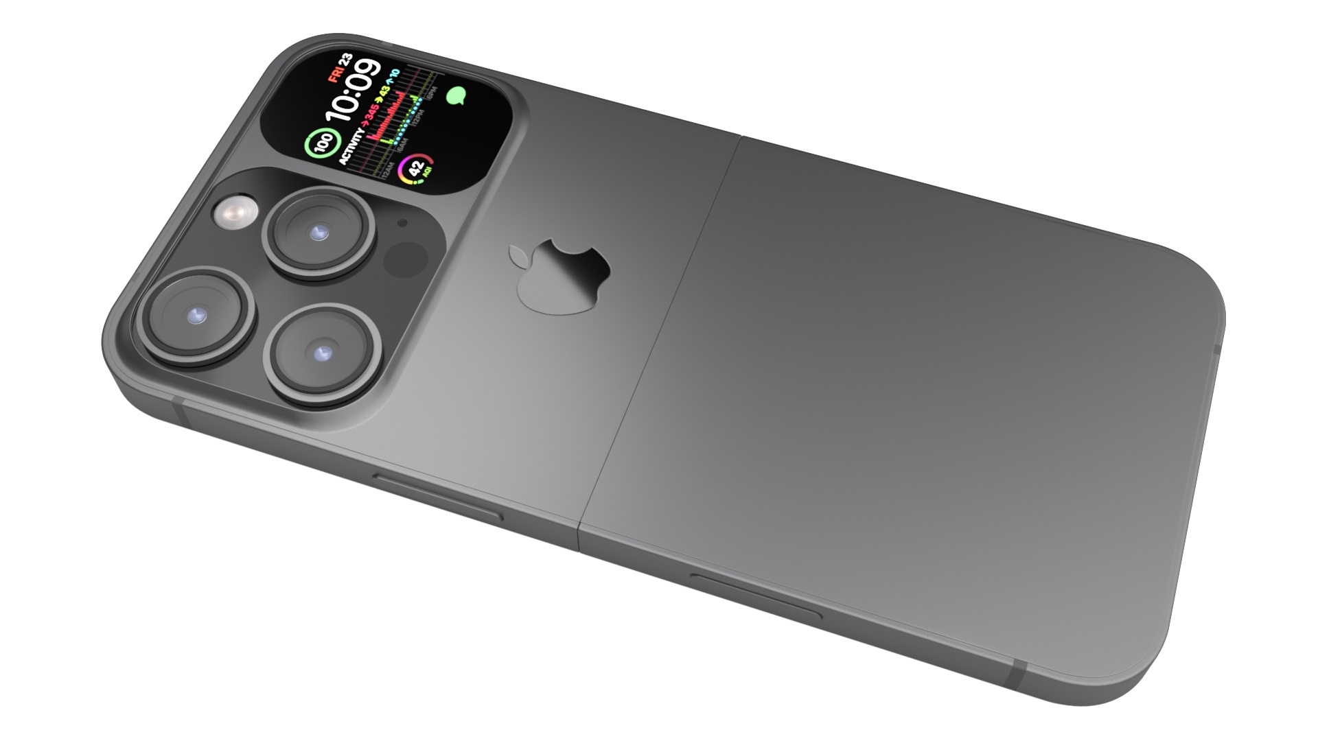 iPhone Flip Space Gray 3D