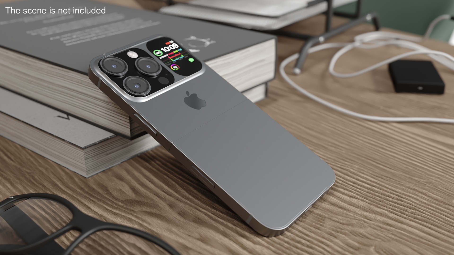 iPhone Flip Space Gray 3D