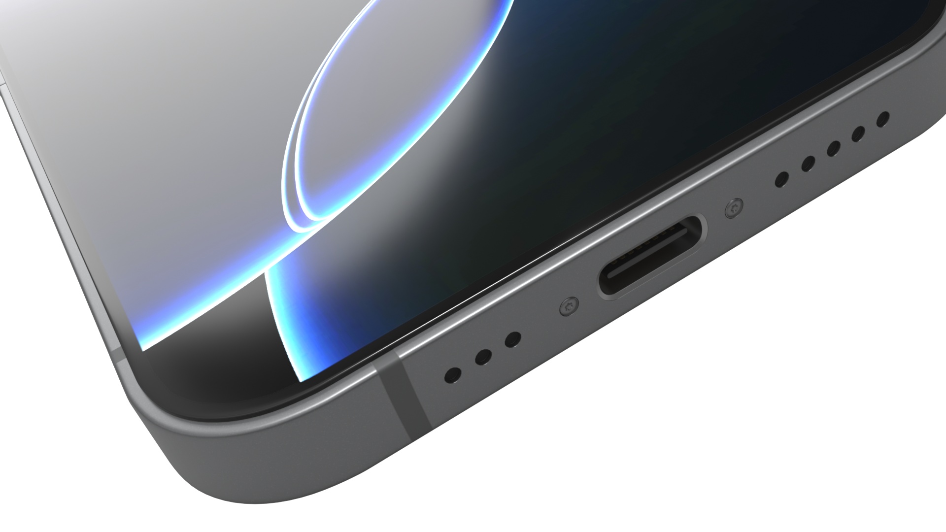 iPhone Flip Space Gray 3D