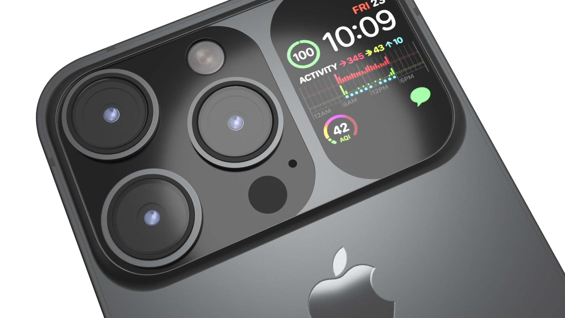 iPhone Flip Space Gray 3D