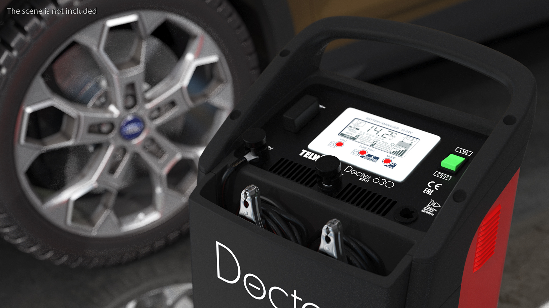 3D Telwin Multifunction Battery Charger Doctor Start 630 model