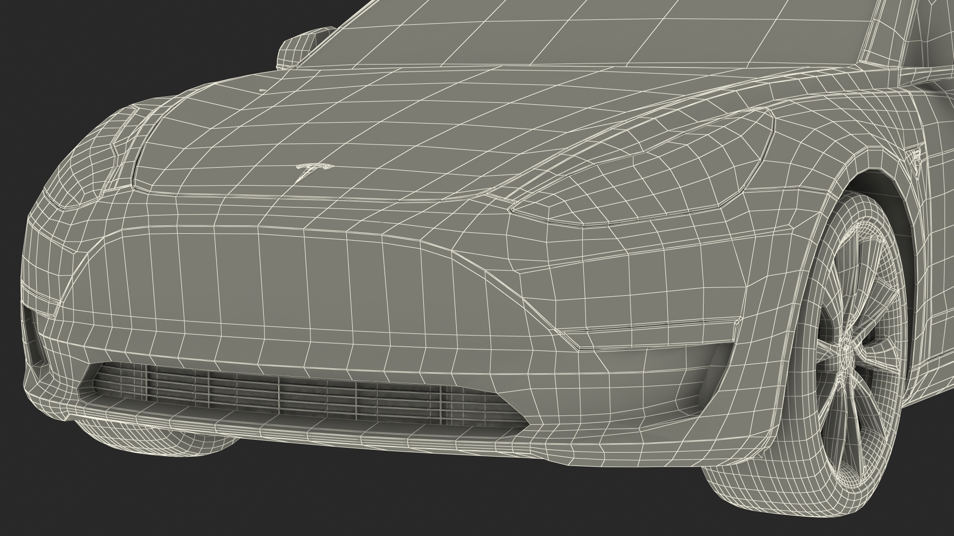 3D model Electric Charging Station and Tesla Model 3 Rigged