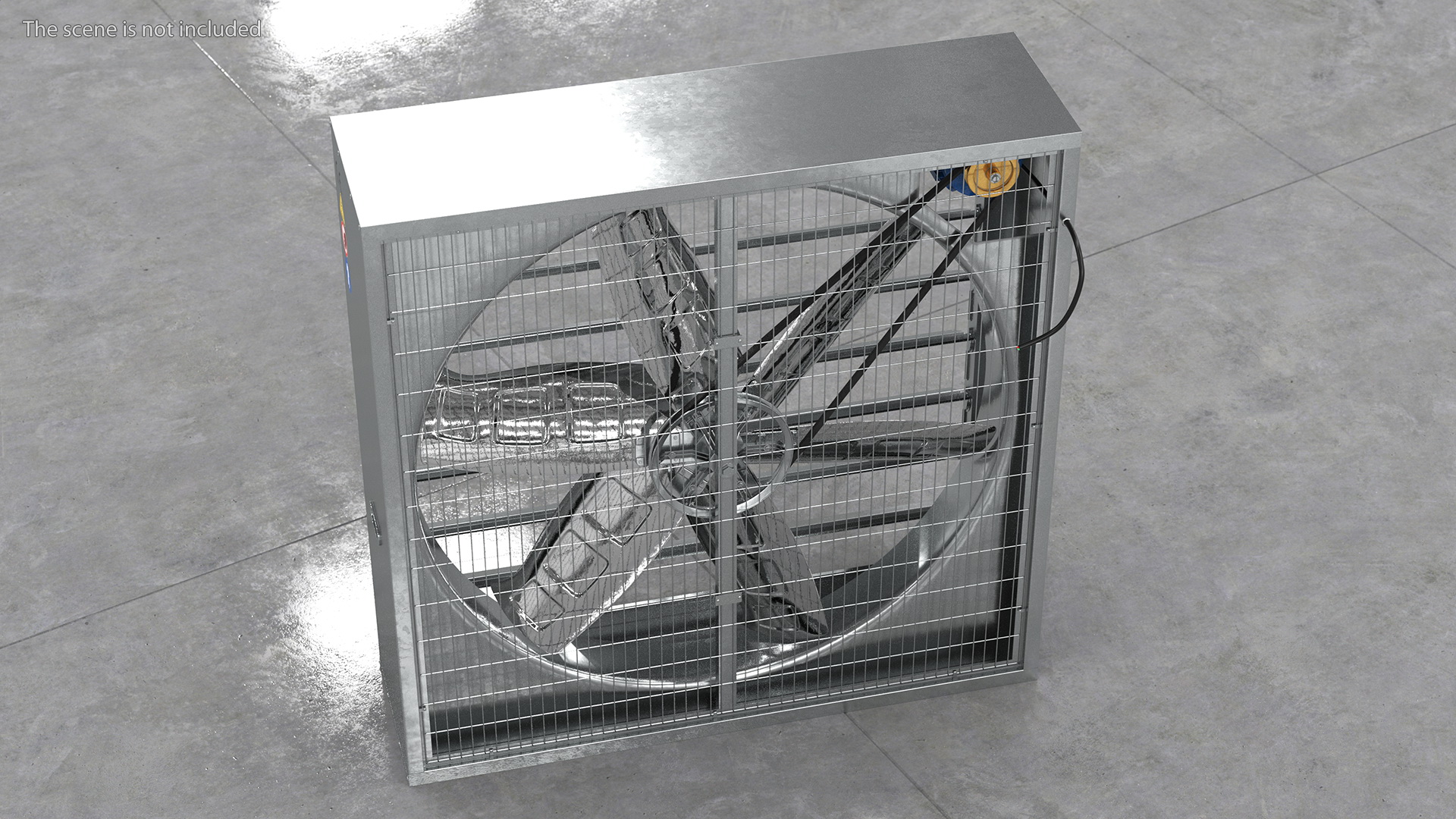 Cooling Exhaust Fan Vent Open 3D model