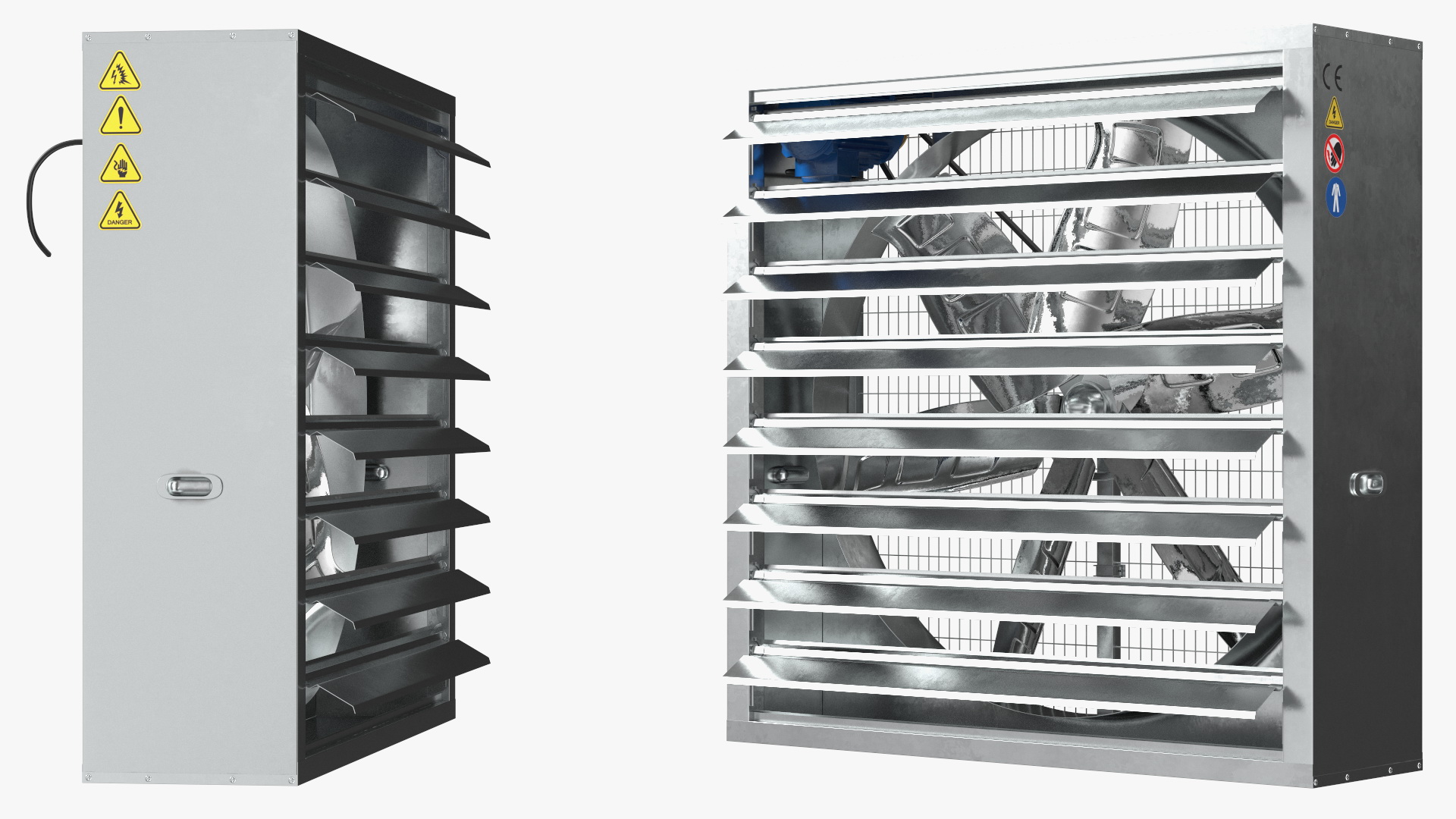 Cooling Exhaust Fan Vent Open 3D model