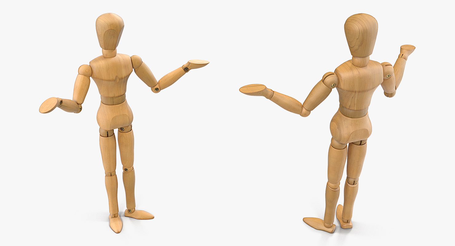 3D model Dummy Doll Surprised Pose