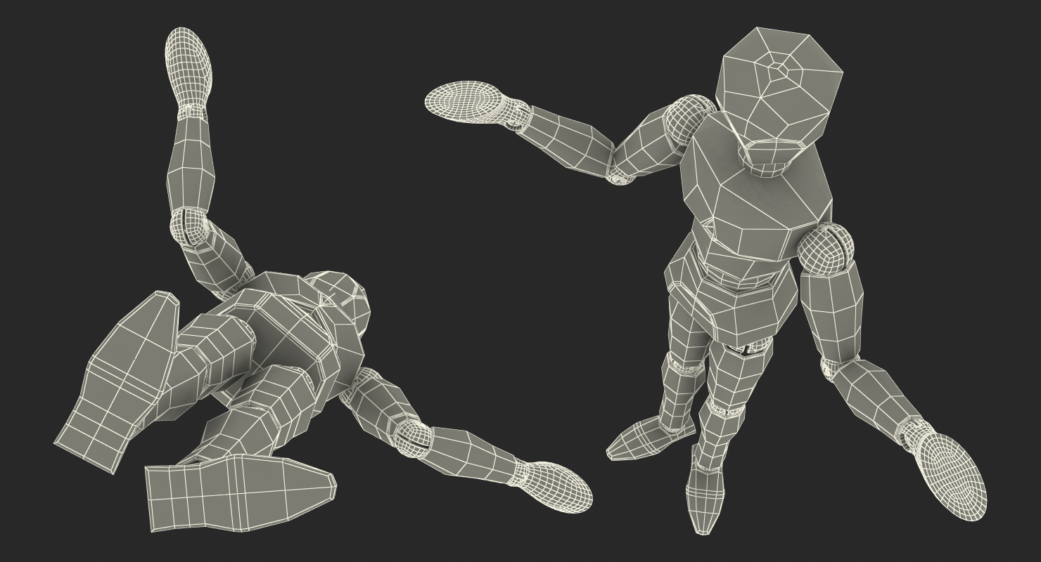 3D model Dummy Doll Surprised Pose