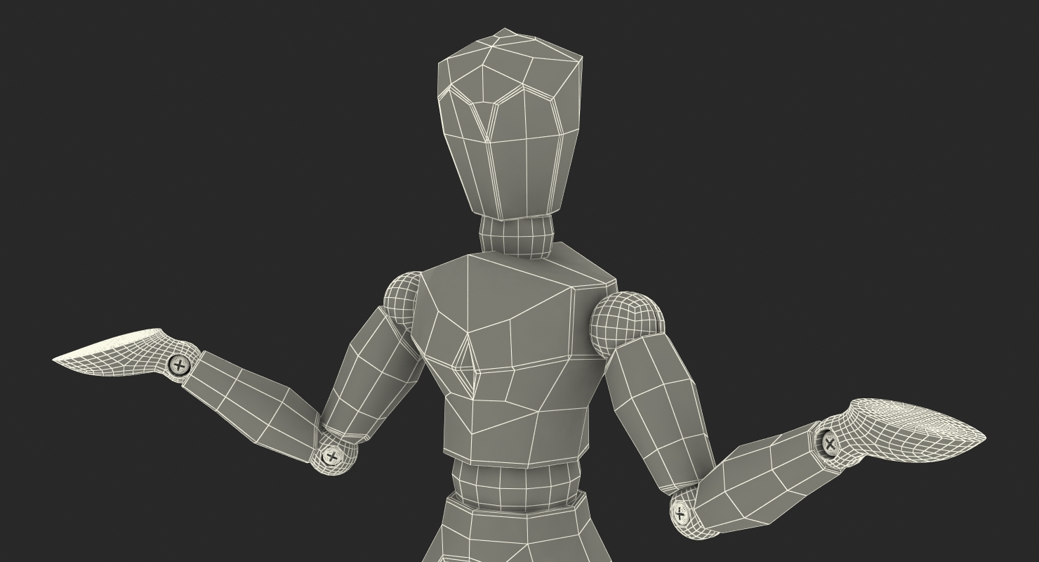 3D model Dummy Doll Surprised Pose