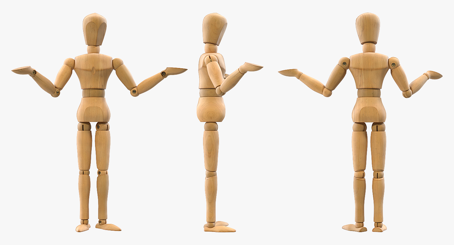 3D model Dummy Doll Surprised Pose