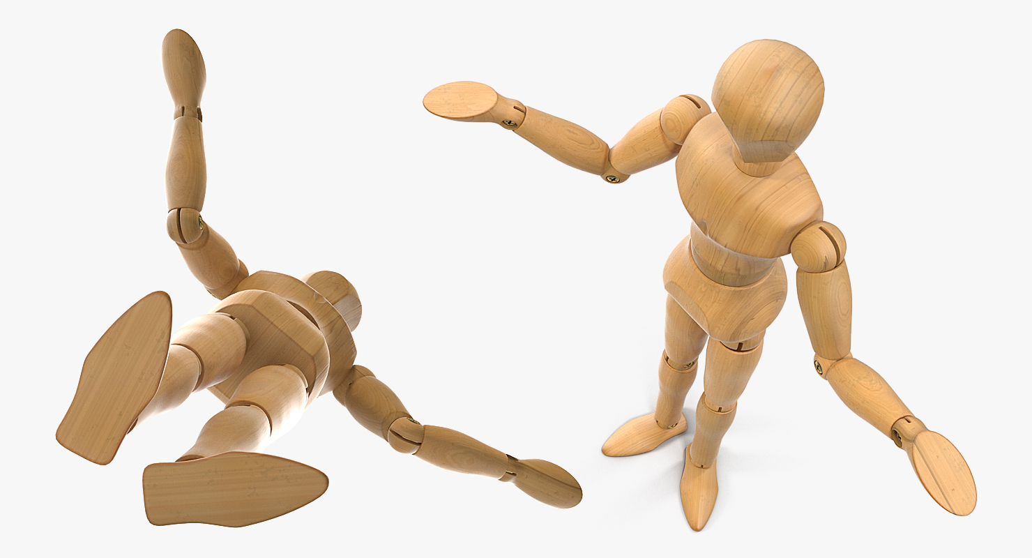 3D model Dummy Doll Surprised Pose