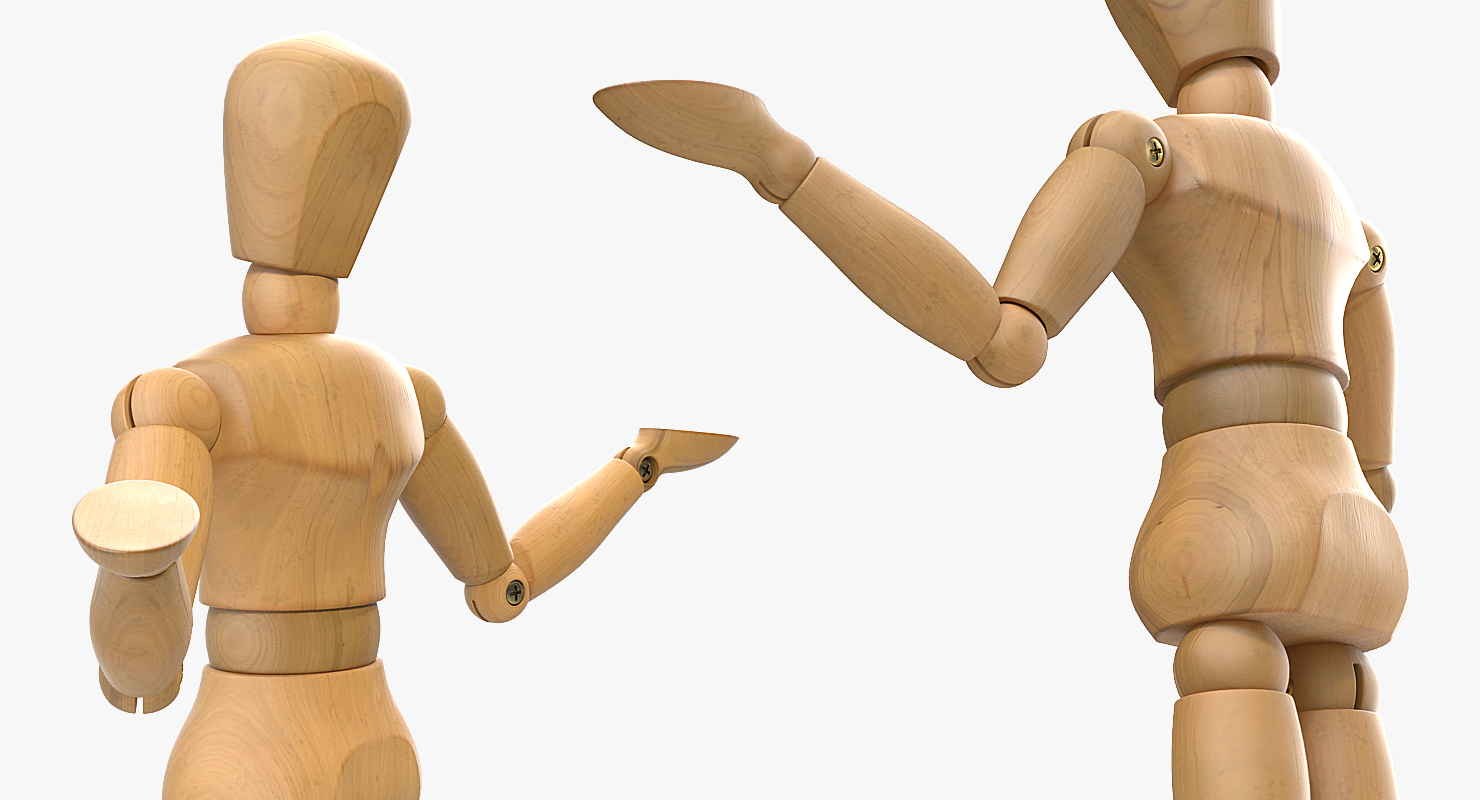 3D model Dummy Doll Surprised Pose