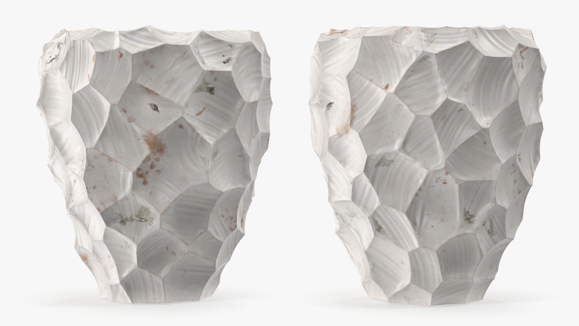 Modern Flower Pot with Soil 3D