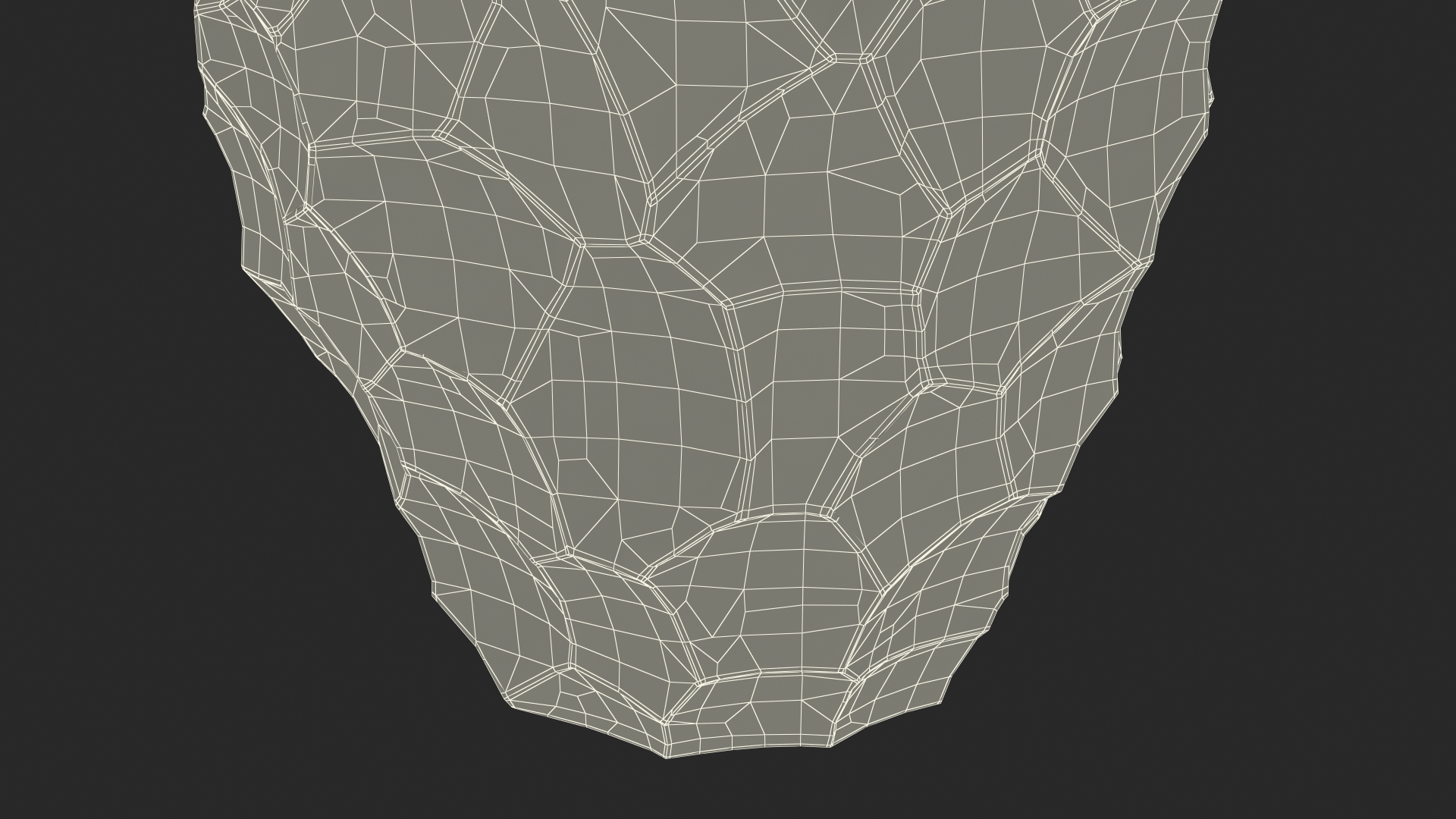 Modern Flower Pot with Soil 3D