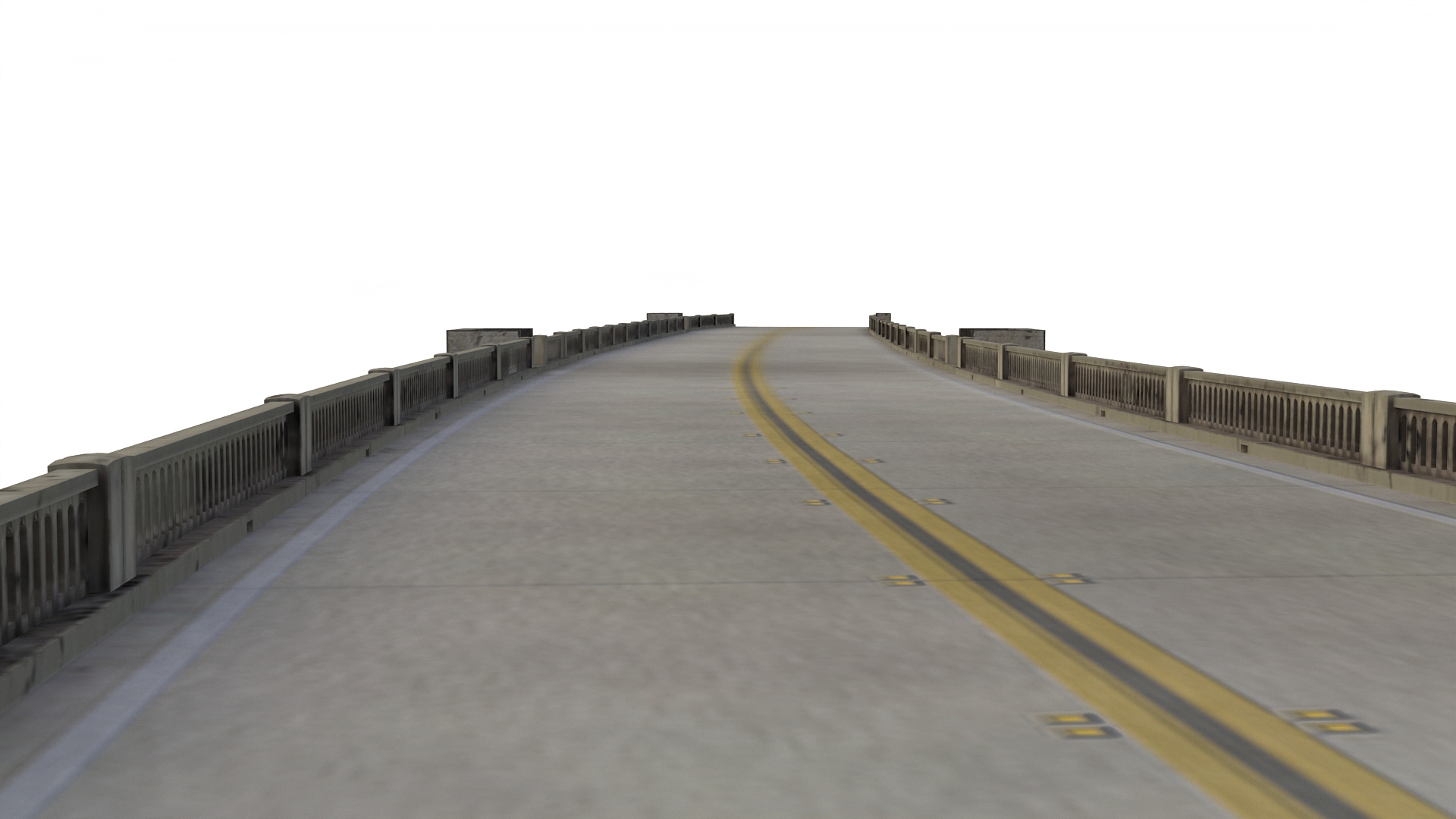 3D Arched Concrete Bridge in Big Sur model