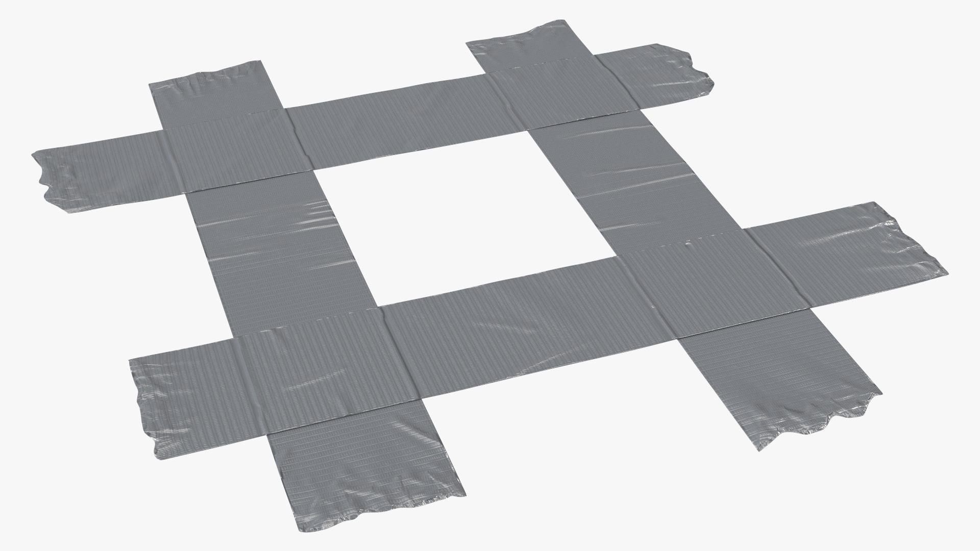 Adhesive Duct Tape Pieces Set 3D model