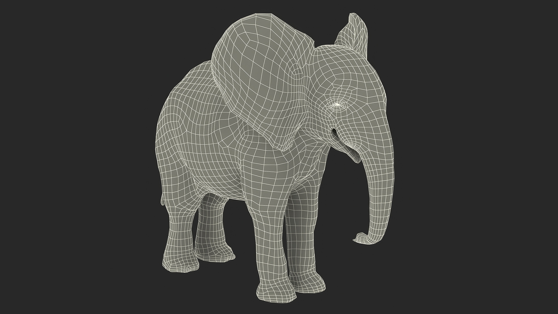 3D model Baby Elephant Rigged