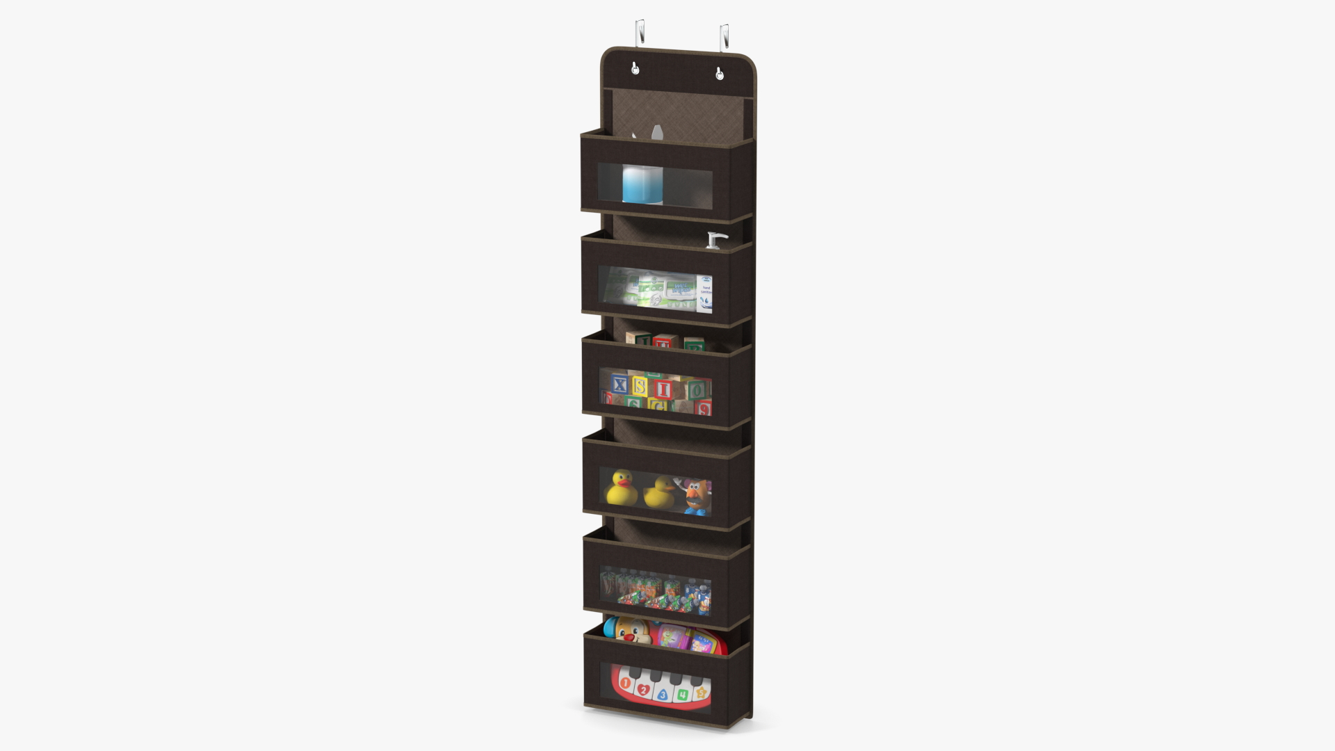 Wall Hanging Pocket Organizer with Toys 3D model