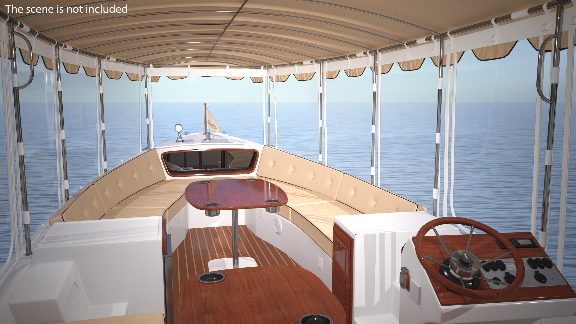 3D model Duffy 22 Bay Island Electric Boat Rigged