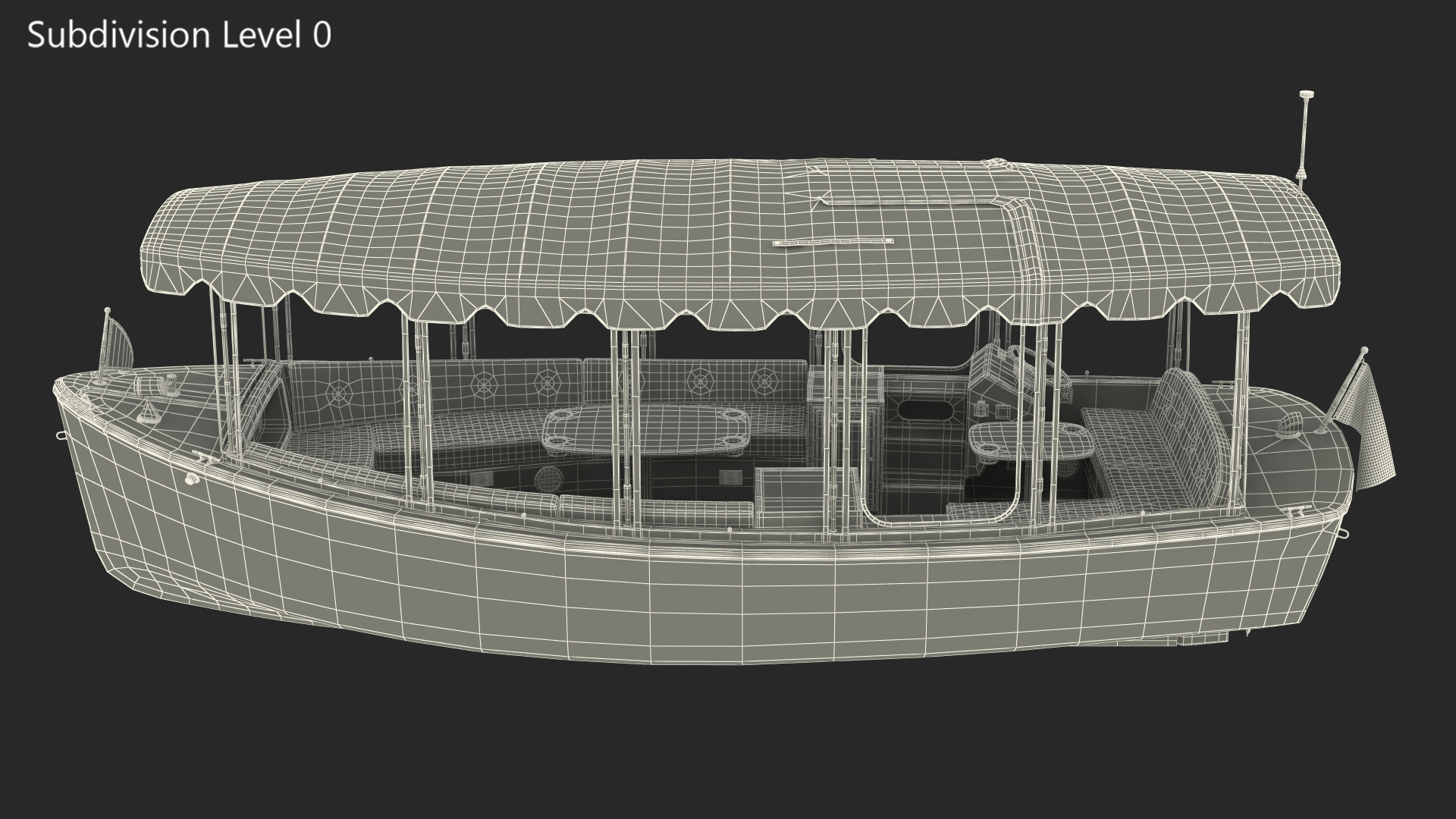 3D model Duffy 22 Bay Island Electric Boat Rigged