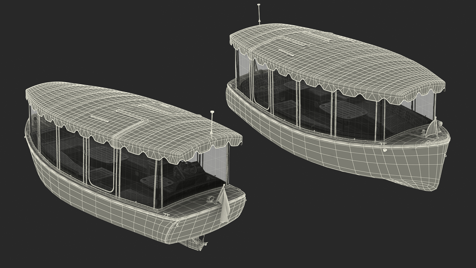 3D model Duffy 22 Bay Island Electric Boat Rigged