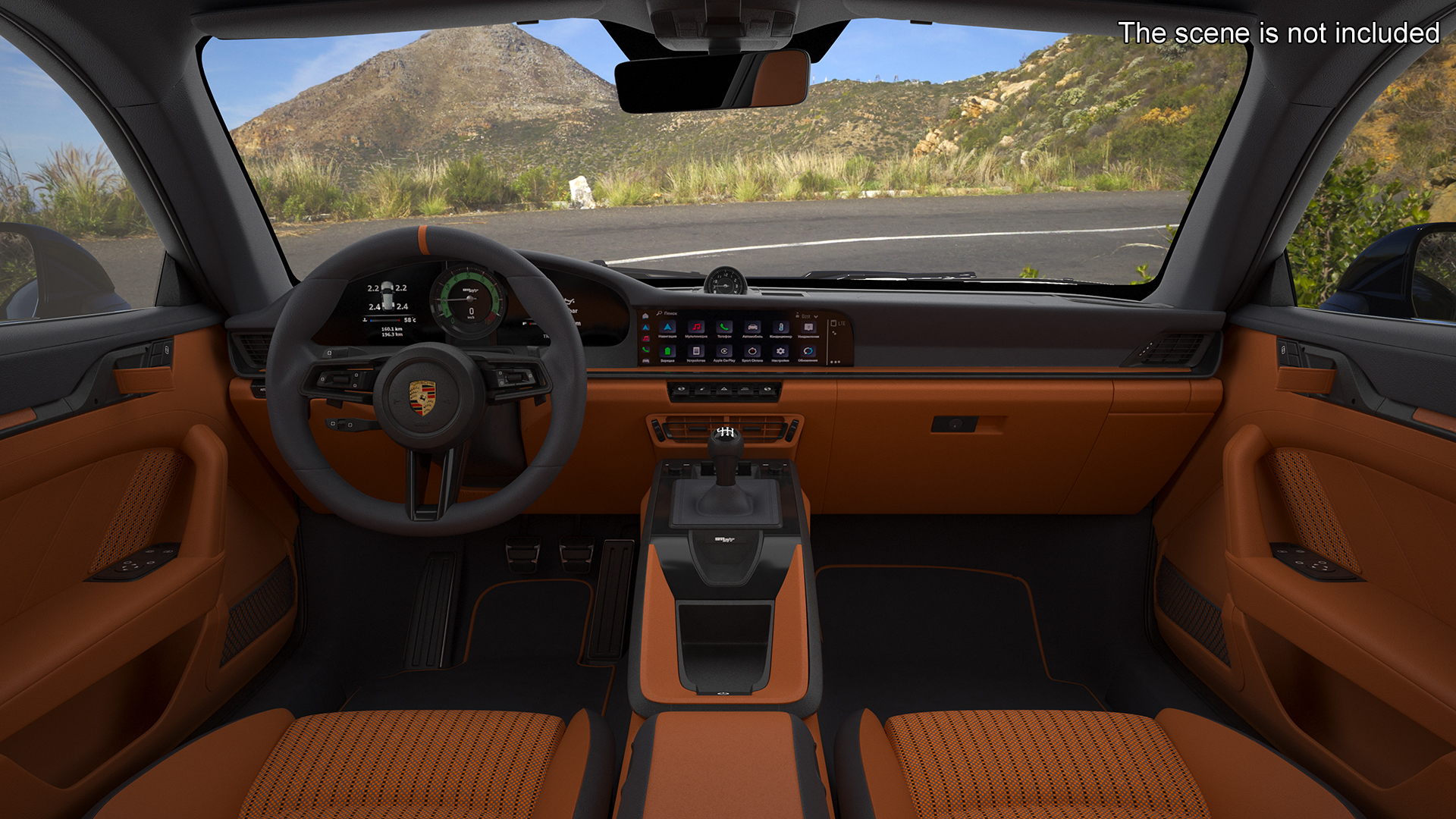 Sport Car Porsche 911 2024 Black 3D
