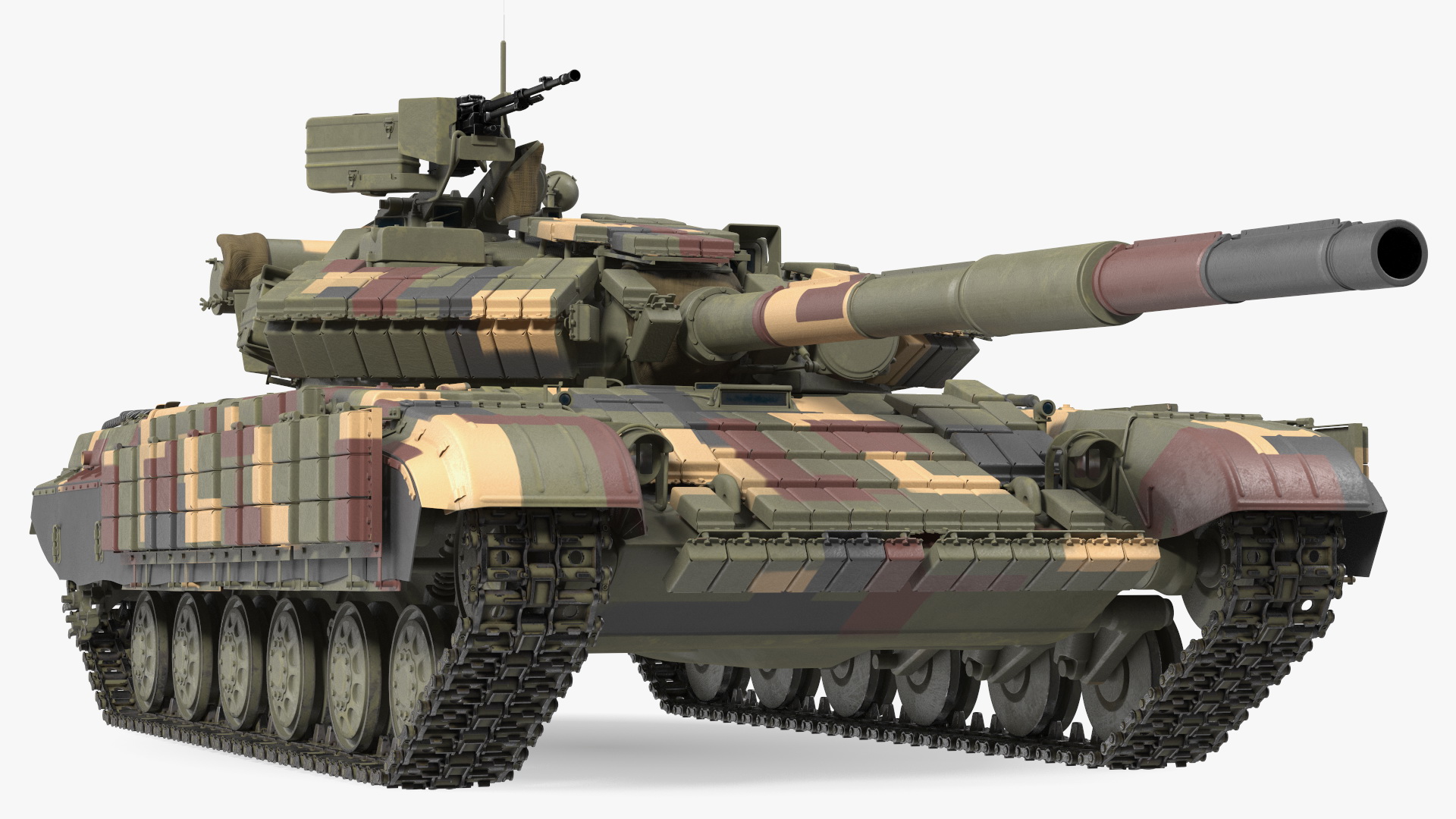 3D T64 BV Battle Tank Clean Rigged