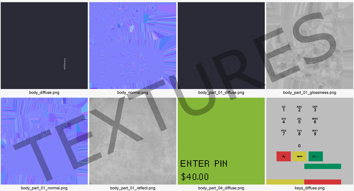 Pin Pad 3D model
